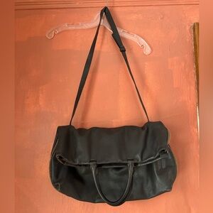 Stunning BRUNELLO CUCINELLI Foldover 2 Way Blue Leather Tote Bag Monili Beading